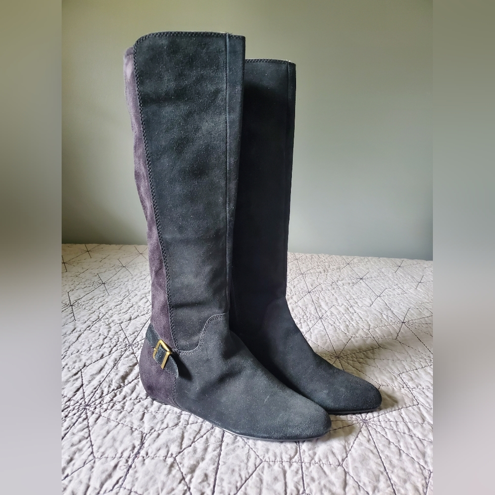 Steve Madden Black Calf Boots Size 9